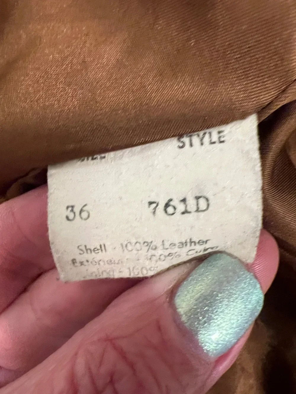 Vintage 1970s BLACK SHEEP 100% Genuine Leather Tailored Canada Moto Jacket Small - Picture 15 of 16